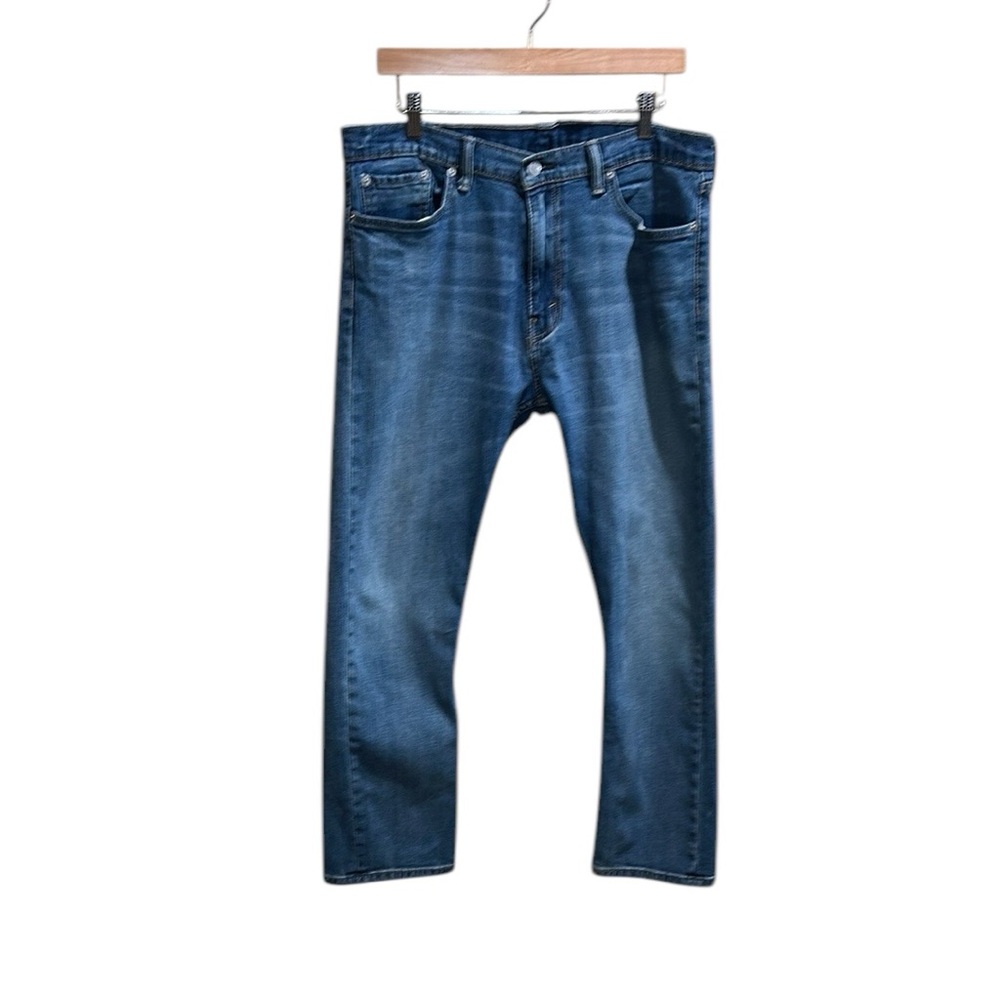 Levi's 513 36x30 Blue Straight Jeans Premium Denim